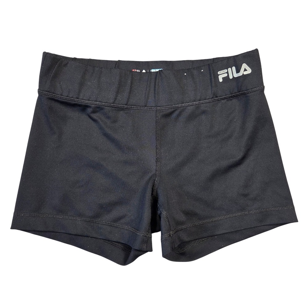 Fila Sport Running‎ Shorts Womens XS Black Athletic Compression Yoga Gym RN73277